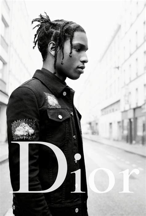 first black male model signed to dior|dior homme asap rocky.